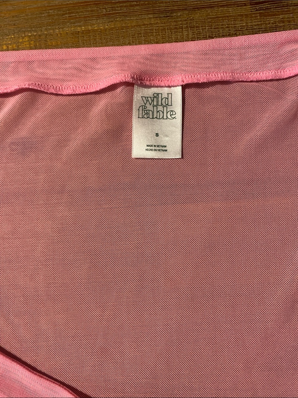 Wild Fable Sheer Pink Wrap Skirt Beach Coverup - Picture 4 of 5
